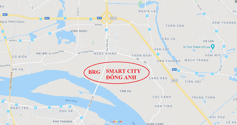 Vị trí dự án BRG Smart City Đông Anh ở đâu